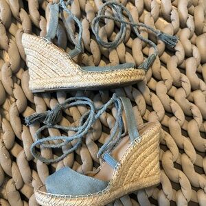 Merona Light Blue Espadrille Wedges